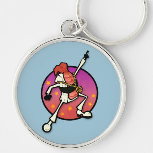 LLAVERO FUNNY DISCO SUSHI PREMIUM ROUND KEYCHAIN