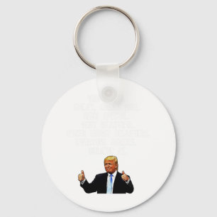 Llavero Funny Donald Trump: Conservación de regalo mordaz 
