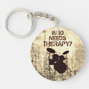 Llavero Funny Drummer Therapy Druaping Kit Percusación Dru