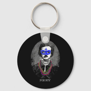 Llavero Funny Edgar Allan Poe Mardi Gras Mashup