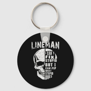 Llavero Funny Electric Wer Lineman no puedo arreglar Stud