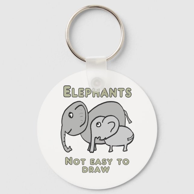 Llavero Funny Elephants (Anverso)