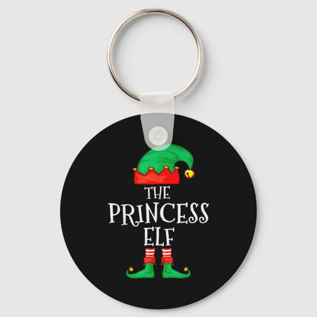 Llavero Funny Elf Family Christmas Princess Elf Sweater Me (Anverso)