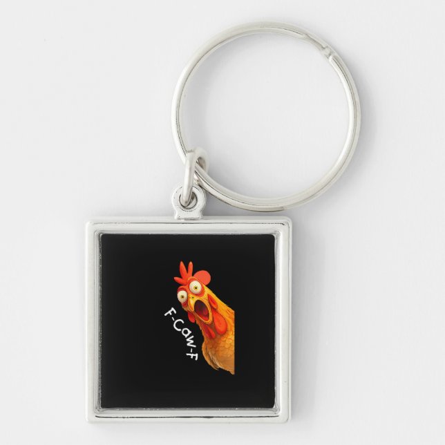 Llavero Funny F-Caw-F Chicken F-Caw-F Chicken Creative Cas (Frente)