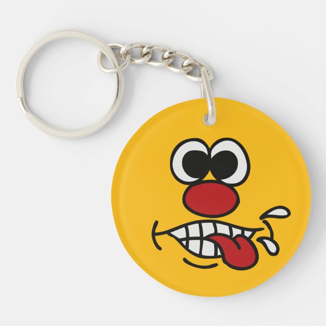 Llavero Funny Face personalizado key chain (Frente)
