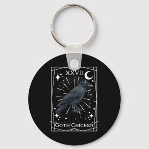 Llavero Funny Fairycore Tarot Brujería Gótica Pollo De