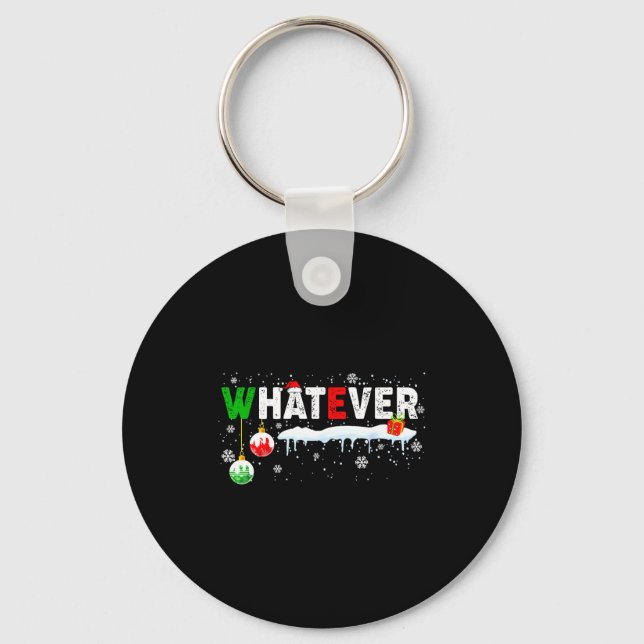 Llavero Funny Family Christmas Pajamas Matching Whatever  (Anverso)