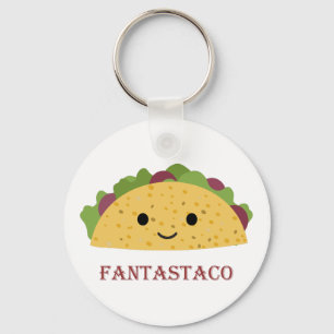 Llavero Funny Fantastaco Taco Pun Cute Kawaii Taco