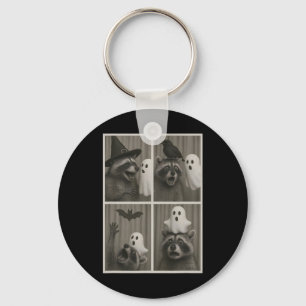 Llavero Funny Fiesta de Halloween Raccoon Photo Cabing Des