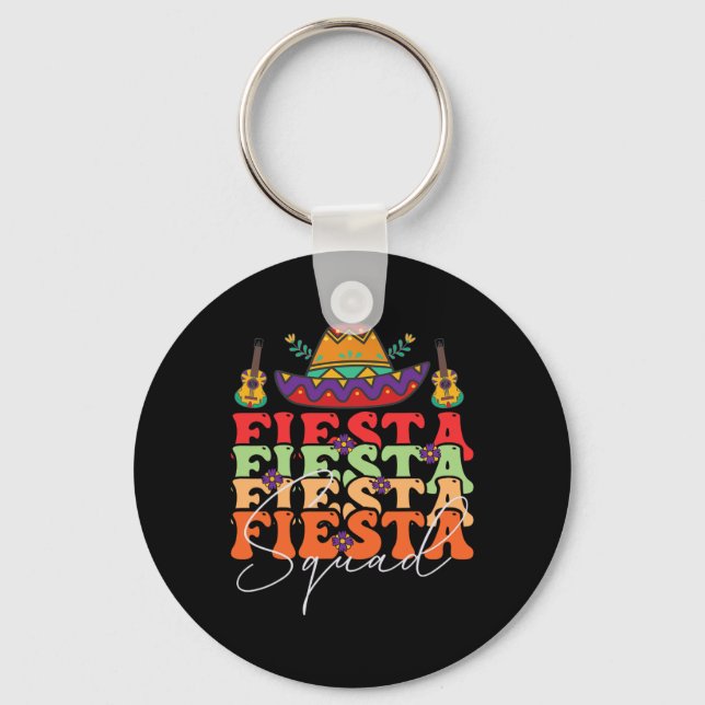 Llavero Funny Fiesta Squad Cinco De Mayo Fiesta Mexicano C (Anverso)