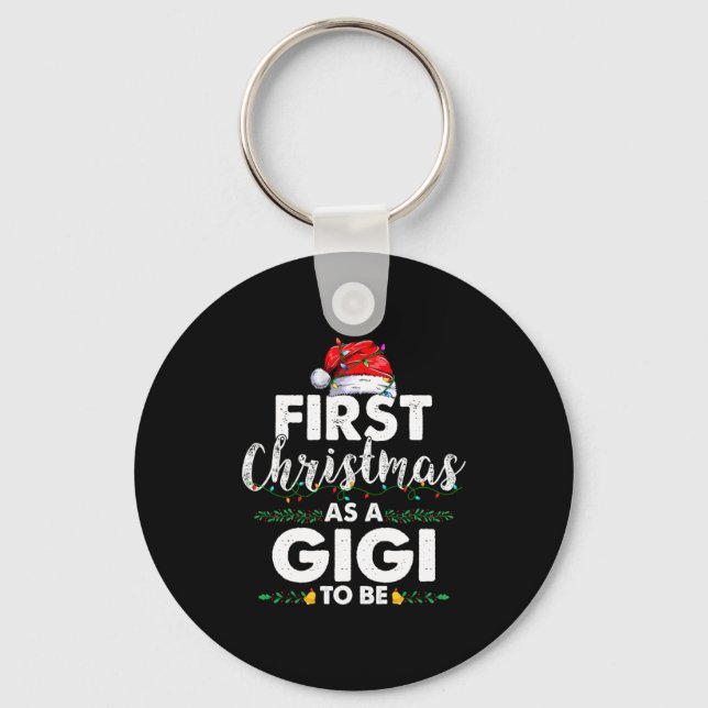 Llavero Funny First Christmas As A Gigi To Be New Gigi Xma (Anverso)