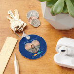 Llavero Funny Fish Pun Custom Photo Valentine's Day<br><div class="desc">Hook, line, and sinker—they'll love this keychain! Celebrate your favorite "catch" with a charming nautical-themed photo keychain. It features a deep sea-blue background with a pair of adorable, colorful fish swimming gracefully in the ocean. This romantic keychain includes a heart-shaped photo template where you can easily add your favorite couple's...</div>