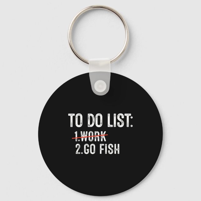 Llavero Funny Fishing To Do List Fisher Gift Dad Father An (Anverso)