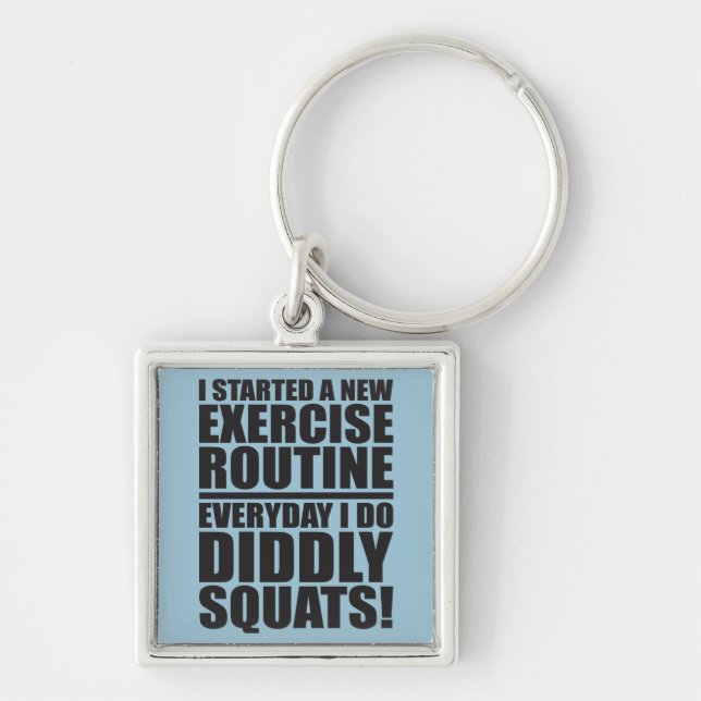 Llavero Funny Fitness Gym Keychain (Frente)