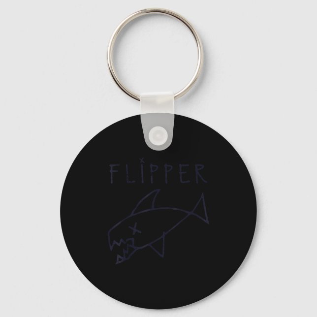 Llavero Funny Flipper Fish Die Sarcastic Graphic  (Anverso)