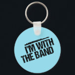 Llavero Funny Flute Player<br><div class="desc">Un regalo de humor fresco y fluido que dice "Estoy con la banda bajo el instrumento". Este lindo diseño hace un regalo divertido para un flautista.</div>