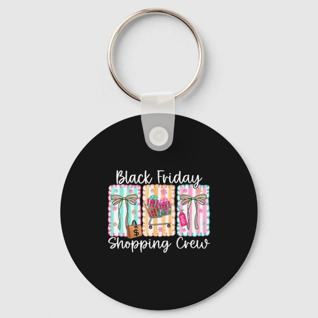 Llavero Funny Friday Shopng Crew Christmas Black Shopng Fa (Anverso)