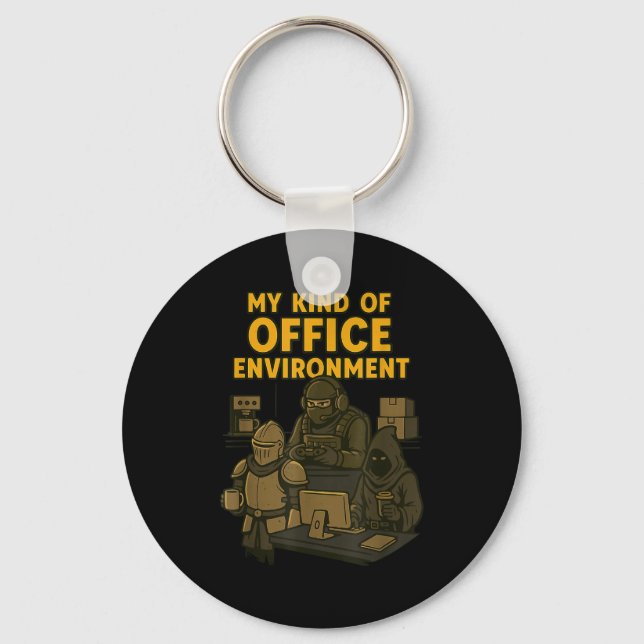 Llavero Funny Gamer Office Work Sarcasm Gamer Nerd Office  (Anverso)