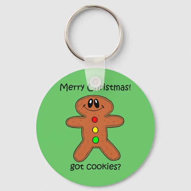 Llavero Funny gingerbread man Christmas (Anverso)
