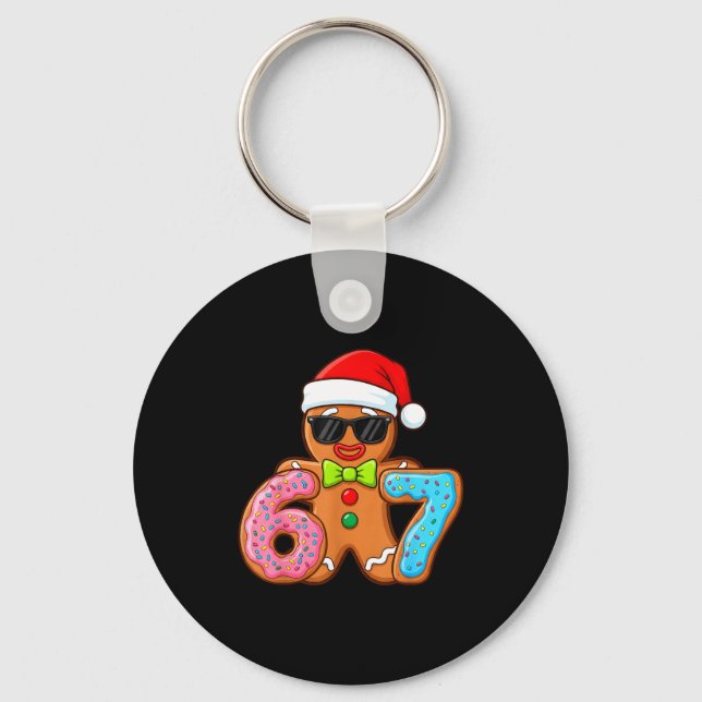 Llavero Funny Gingerbread Six Seven 67 Ice Cream Drip Chri (Anverso)