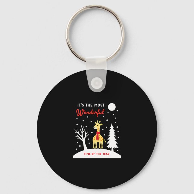 Llavero Funny Giraffe Design For Women Girls Safari Giraff (Anverso)