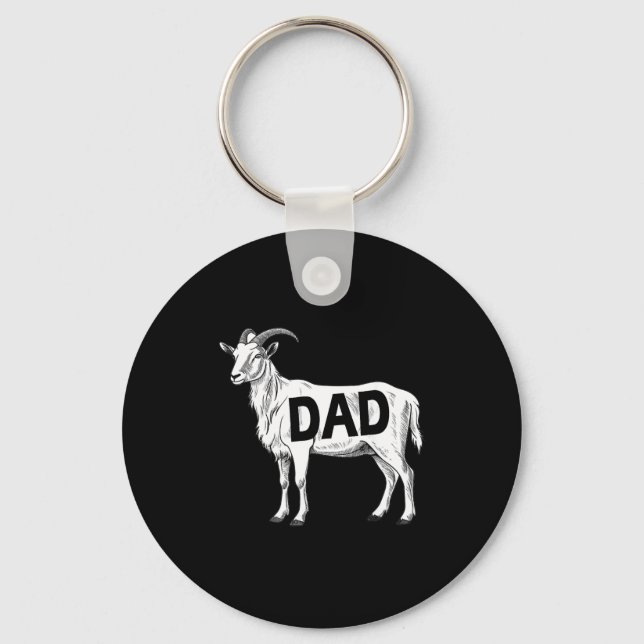 Llavero Funny Goat Gift Dad Sarcastic Graphic  (Anverso)