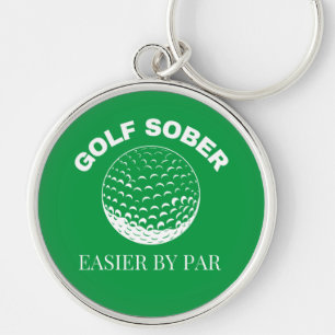 Llavero Funny Golf Sober Más Fácil Por Par Golfing Quote K