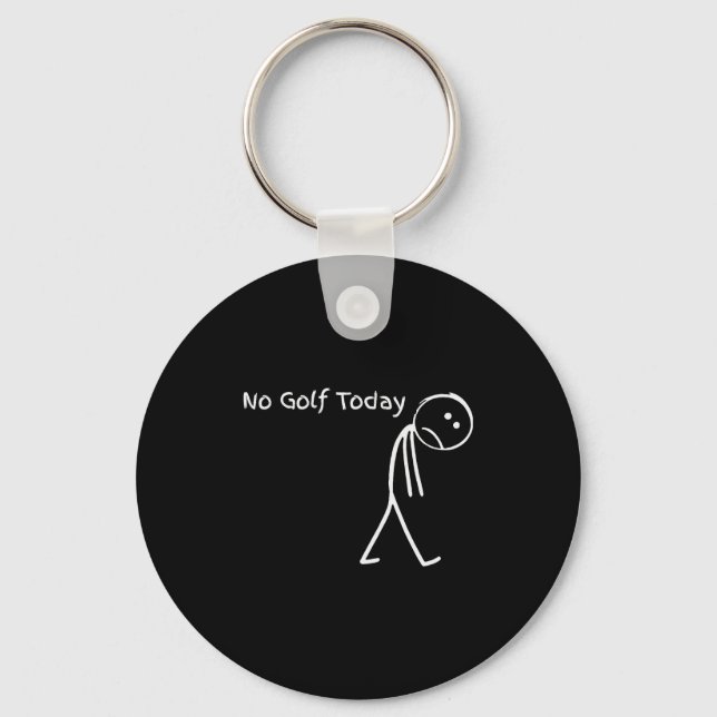 Llavero Funny Golfer Golf Lovers Tee - Stick Figure No Gol (Anverso)
