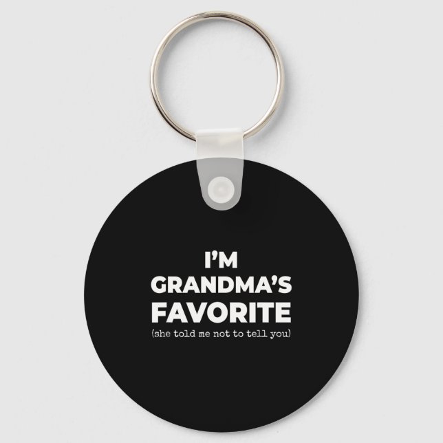 Llavero Funny Grandma's Favorite Shirt I'm Grandma's Favor (Anverso)