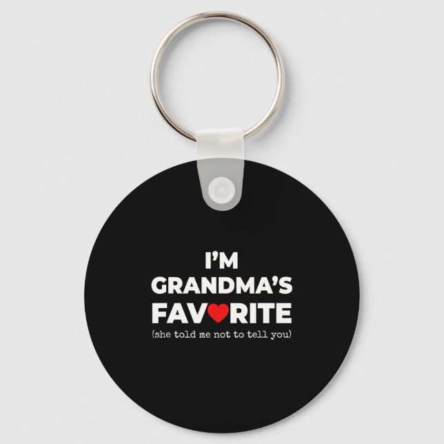 Llavero Funny Grandma's Favorite Shirt I'm Grandma's Favor (Anverso)