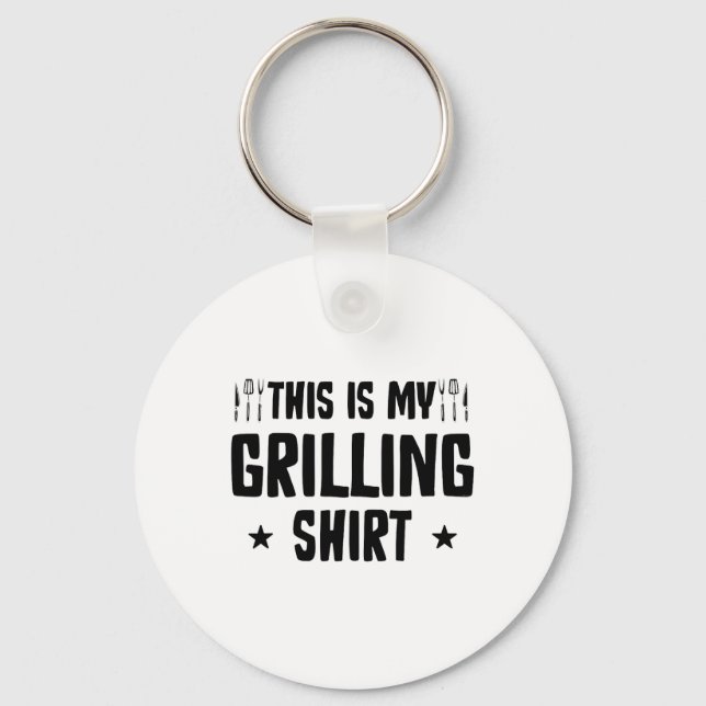 Llavero Funny Grilling Byrbecue Bbq Griller Smoller Pitmas (Anverso)