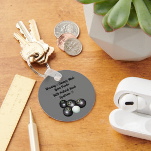 Llavero Funny Grumpy Hombres Lawn Bowler, Keyring