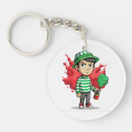 Llavero Funny grumpy kid acrylic keychain 