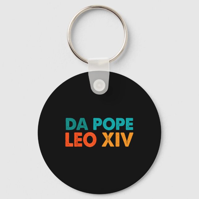 Llavero Funny Guay Retro Da Pope Tee Nuevo Papa León Xiv H (Anverso)
