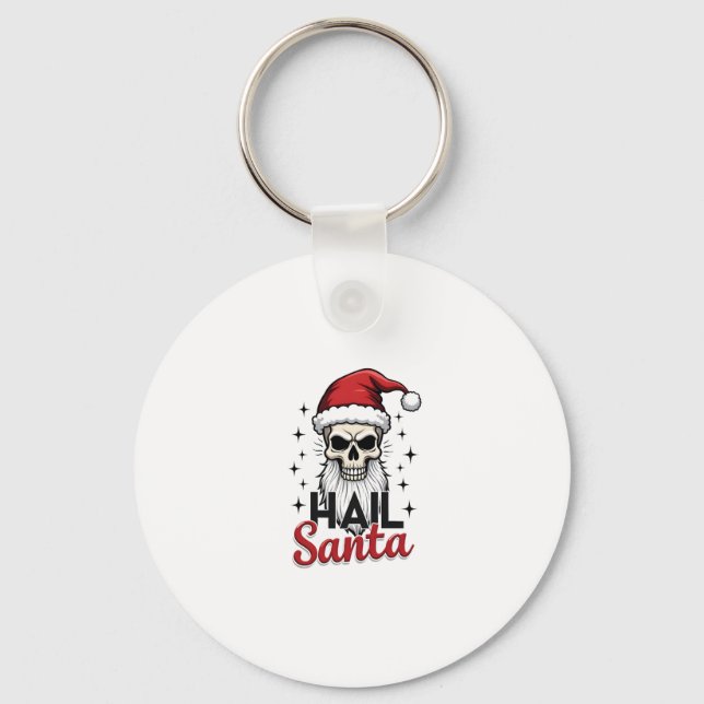 Llavero Funny Hail Santa Claus Skull Skeleton Antichrist C (Anverso)