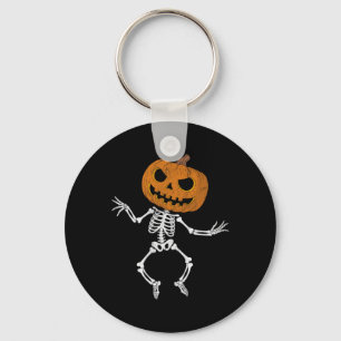 Llavero Funny Halloween Cute Skeleton Calabaza Dabbin