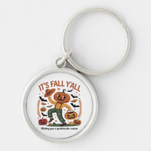 Llavero Funny Halloween Otoño Cute Cae Todo Pumpki