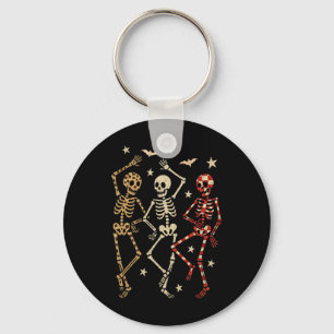 Llavero Funny Halloween Spooky Bones Skull Bailando Regalo