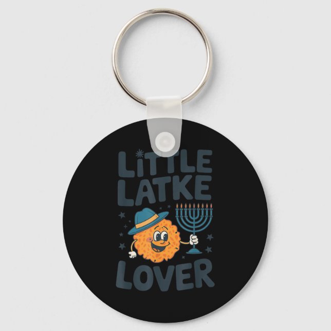 Llavero Funny Hanukkah Little Latke Jewish Family Kids Mat (Anverso)