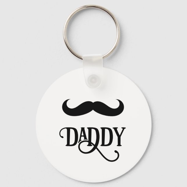 Llavero Funny Happy First Fathers Day Daddy personalizado (Anverso)