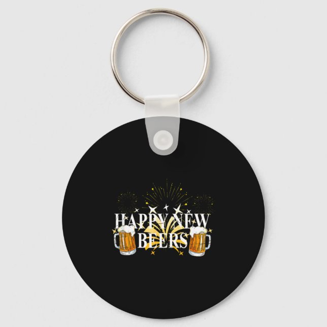 Llavero Funny Happy New Beers Drinking 2021 Nye Party Happ (Anverso)