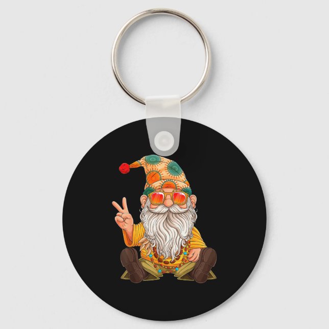 Llavero Funny Hipe Gnome Peace Sign Gnomes Lovers Men Wome (Anverso)