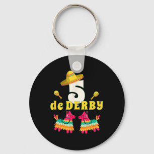 Llavero Funny Horse Carreras Vintage Cinco De Der