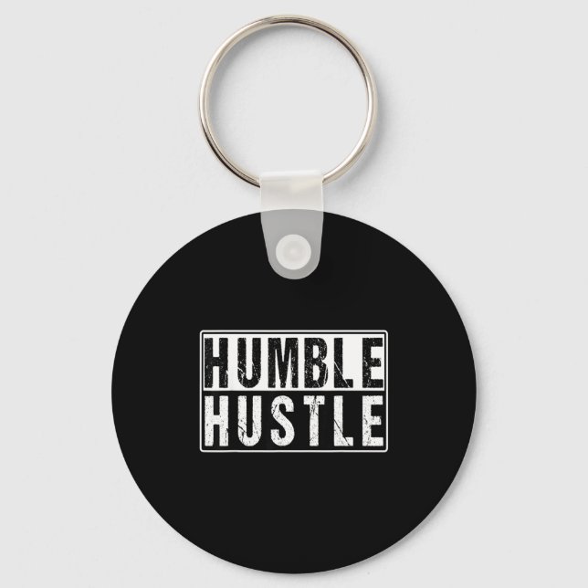Llavero Funny Hustle Gift For Men And Women Cool Humble In (Anverso)