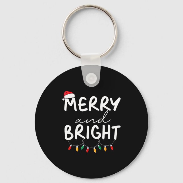 Llavero Funny I'm Trying To Feel Merry Xmas Bright Matchin (Anverso)