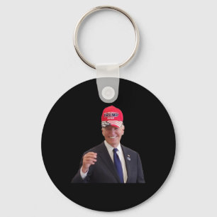 Llavero Funny Joe Biden Dons Trump 2024 Cap