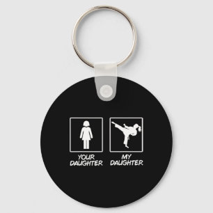 Llavero Funny Karate Mom Martial Arts Hija Black Belt