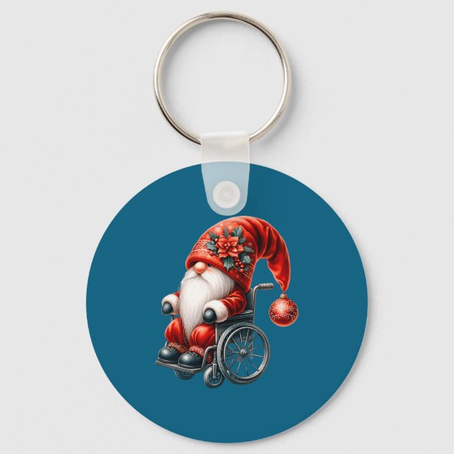 Llavero Funny Kids Wheelchair Santa Graphic For Men Christ (Anverso)