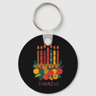 Llavero Funny Kinara Siete Velas Kwanzaa Celebración 1