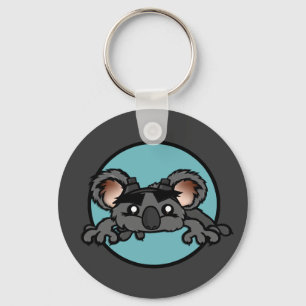 LLAVERO FUNNY KOALA BEAR ROUND KEY CHAIN